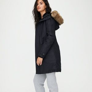 Aritzia dark blue summit parka